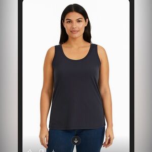 Everlane Supima Cotton Scoop Neck Tank Top Women Med Gray